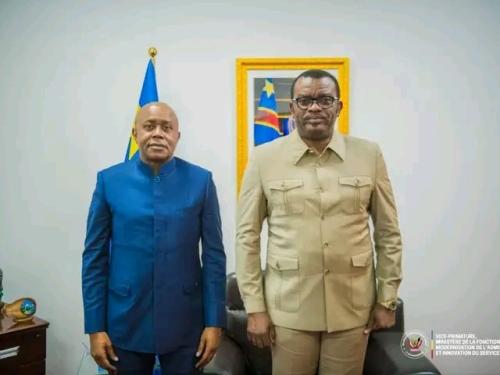 Fonction publique : Le président de la CENI chez le VPM Lihau pour solliciter la mise en place d’un cadre organique de la Centrale électorale.