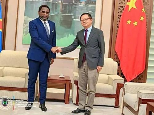 Tête à tête Fiston LUKWEBO  Zhao BIN sur la coopération entre Kinshasa et la Chine.