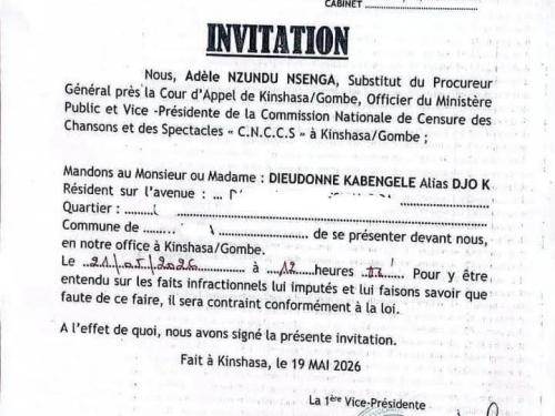 Justice: Le chroniqueur Dieudonné Kabengele (Djo K) convoqué par la Commission de censure à Kinshasa
