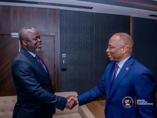 AFFAIRE KERENE KAPINGA : LE MINISTRE D’ÉTAT, MINISTRE DE LA JUSTICE REÇOIT ISRAËL MUTOMBO ET LA FAMILLE